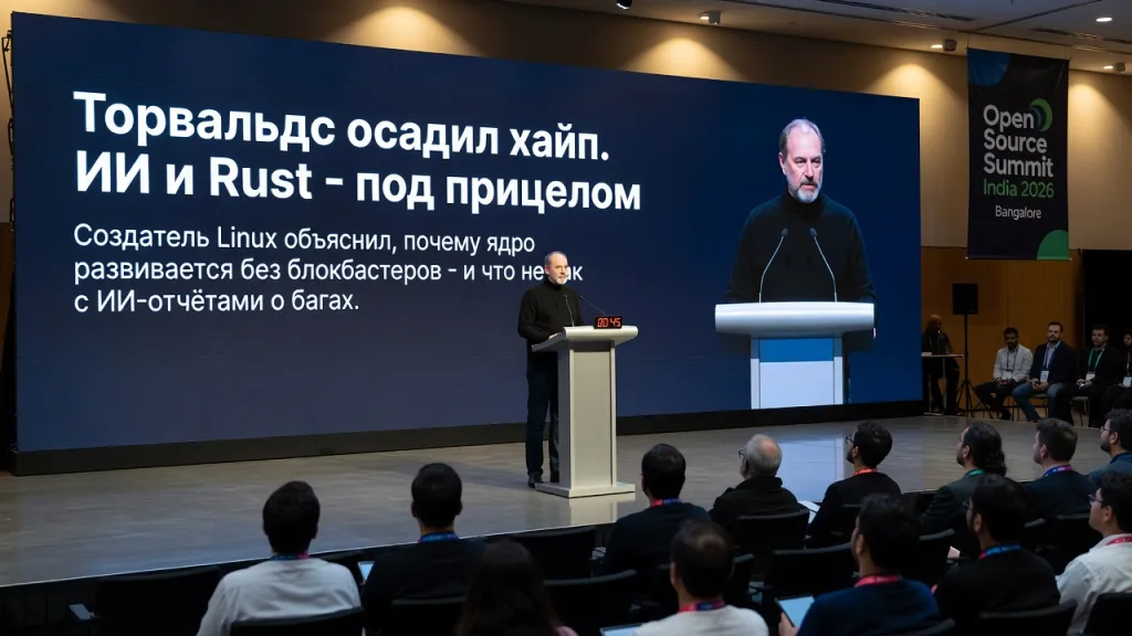 Торвальдс осадил хайп. ИИ и Rust - под прицелом